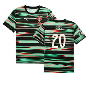 2025-2026 Portugal Prematch SS Jersey (Black) (Deco 20)