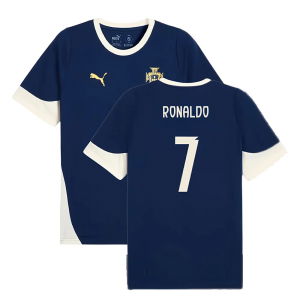 2025-2026 Portugal Training Jersey (Persian Blue) (Ronaldo 7)