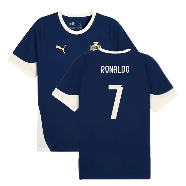 2025-2026 Portugal Training Jersey (Persian Blue) (Ronaldo 7)