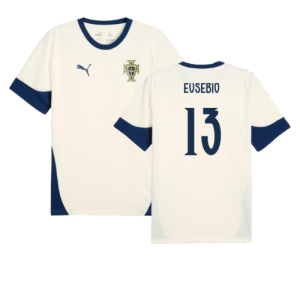 2025-2026 Portugal Training Jersey (Sugared Almond) (Eusebio 13)
