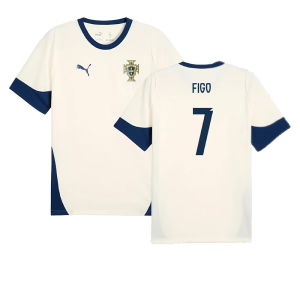 2025-2026 Portugal Training Jersey (Sugared Almond) (Figo 7)