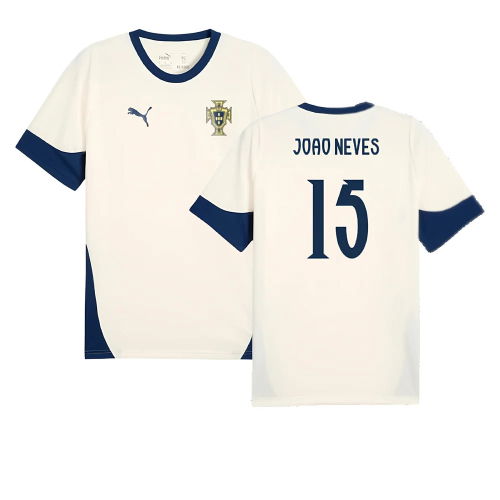 2025-2026 Portugal Training Jersey (Sugared Almond) (Joao Neves 15)