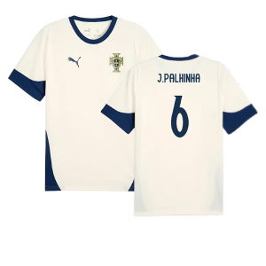2025-2026 Portugal Training Jersey (Sugared Almond) (J.Palhinha 6)