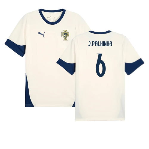 2025-2026 Portugal Training Jersey (Sugared Almond) (J.Palhinha 6)