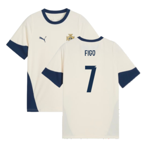 2025-2026 Portugal Training Jersey (Sugared Almond) - Kids (Figo 7)