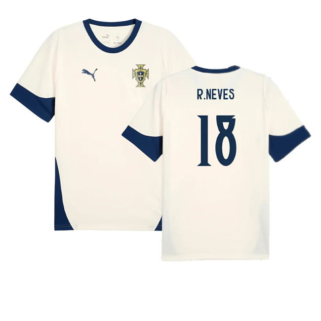 2025-2026 Portugal Training Jersey (Sugared Almond) (R.Neves 18)