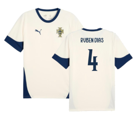 2025-2026 Portugal Training Jersey (Sugared Almond) (Ruben Dias 4)