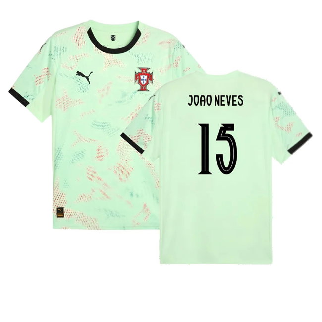 2025-2026 Portugal Womens Team Away Shirt (Unisex) (Joao Neves 15)