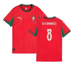 2025-2026 Portugal Womens Team Home Shirt (Ladies) (B.Fernandes 8)