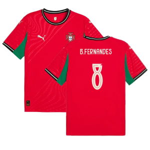 2025-2026 Portugal Womens Team Home Shirt (Unisex) (B.Fernandes 8)