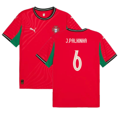 2025-2026 Portugal Womens Team Home Shirt (Unisex) (J.Palhinha 6)