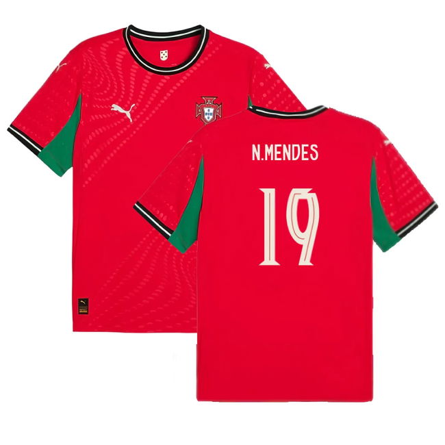 2025-2026 Portugal Womens Team Home Shirt (Unisex) (N.Mendes 19)
