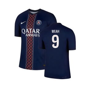 2025-2026 PSG Home Dri-Fit ADV Authentic Shirt (Weah 9)