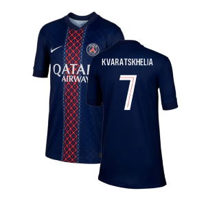 2025-2026 PSG Paris Saint Germain Home Shirt (Kids) (Kvaratskhelia 7)