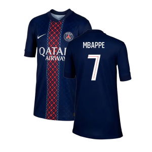 2025-2026 PSG Paris Saint Germain Home Shirt (Kids) (Mbappe 7)