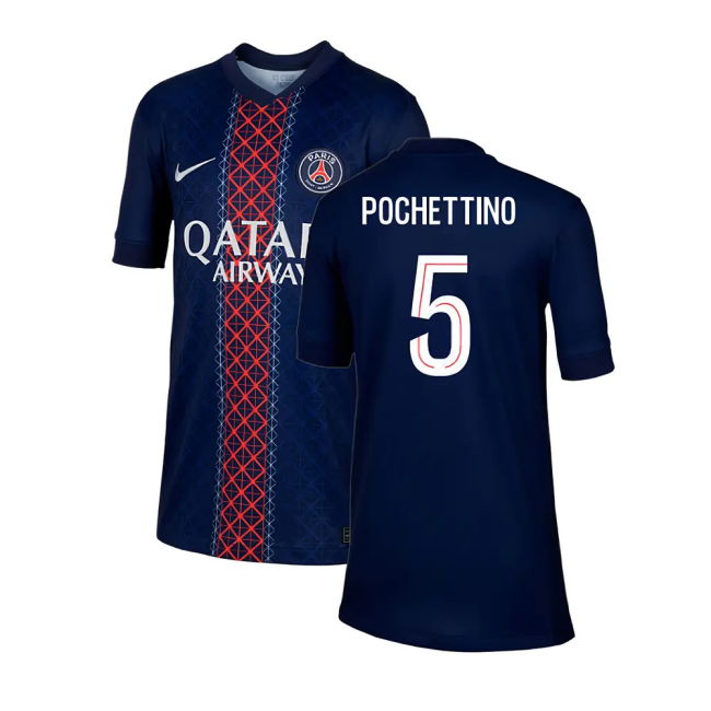 2025-2026 PSG Paris Saint Germain Home Shirt (Kids) (Pochettino 5)