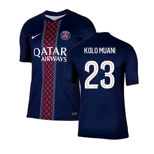 2025-2026 PSG Paris Saint Germain Home Shirt (Kolo Muani 23)