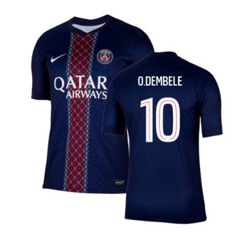 2025-2026 PSG Paris Saint Germain Home Shirt (O.Dembele 10)