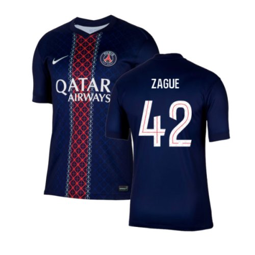 2025-2026 PSG Paris Saint Germain Home Shirt (Zague 42)