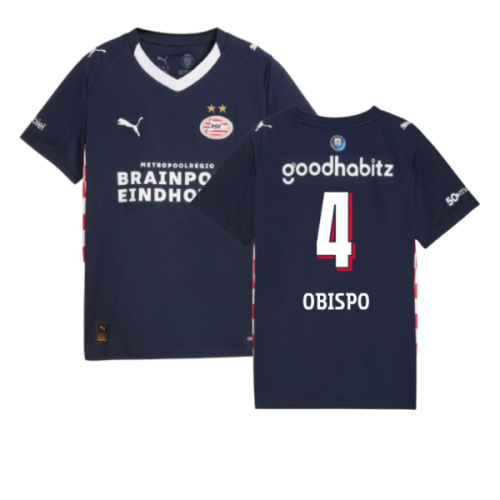 2025-2026 PSV Eindhoven Away Shirt (Kids) (Obispo 4)
