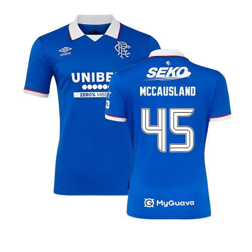 2025-2026 Rangers Home Shirt (McCausland 45)