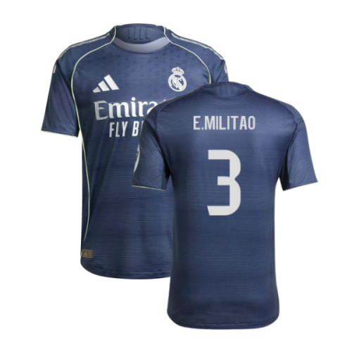 2025-2026 Real Madrid Authentic Away Shirt (E.Militao 3)