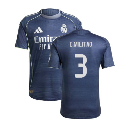 2025-2026 Real Madrid Authentic Away Shirt (E.Militao 3)
