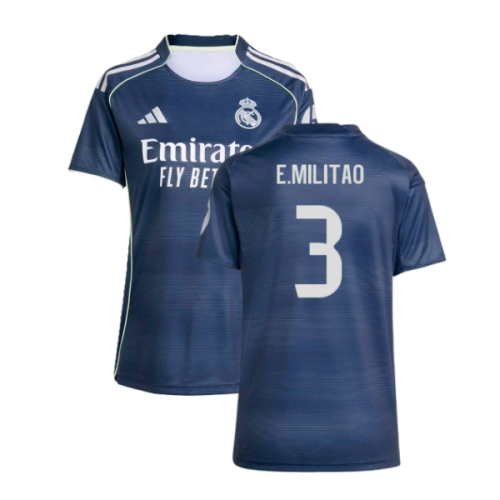 2025-2026 Real Madrid Authentic Away Shirt (Womens) (E.Militao 3)
