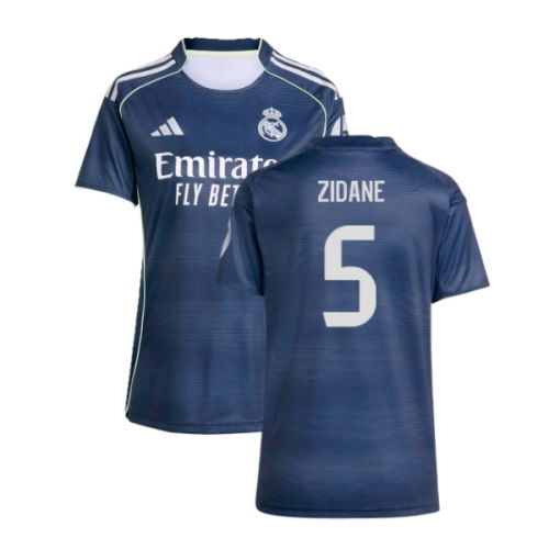 2025-2026 Real Madrid Authentic Away Shirt (Womens) (Zidane 5)