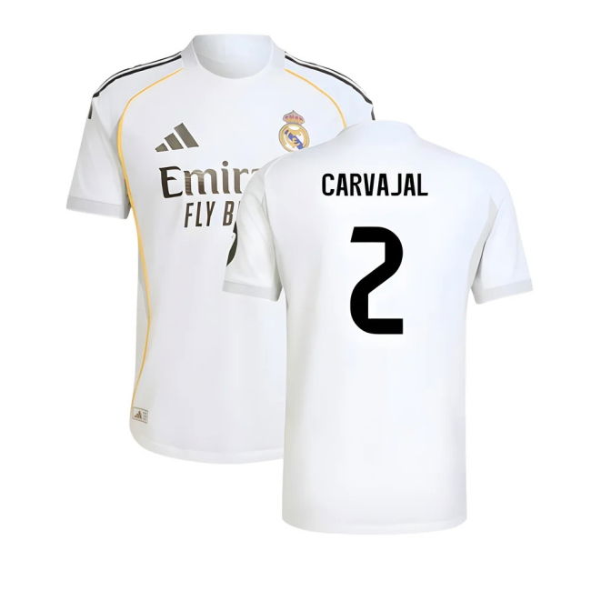 2025-2026 Real Madrid Authentic Home Shirt (Carvajal 2)