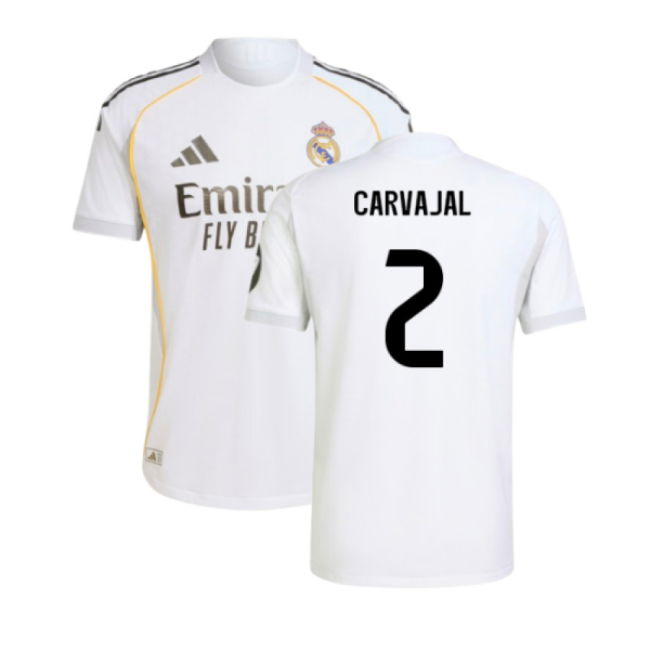 2025-2026 Real Madrid Authentic Home Shirt (Carvajal 2)