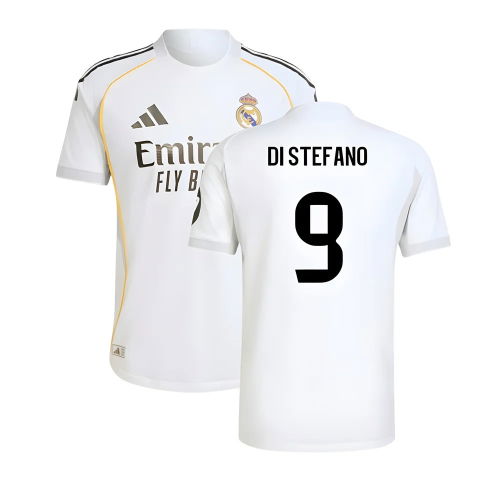 2025-2026 Real Madrid Authentic Home Shirt (Di Stefano 9)