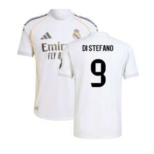 2025-2026 Real Madrid Authentic Home Shirt (Di Stefano 9)