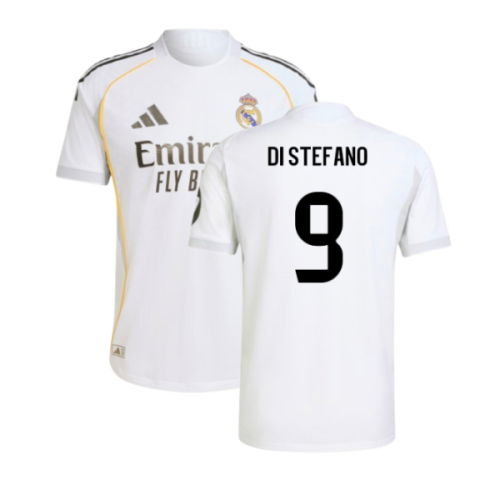 2025-2026 Real Madrid Authentic Home Shirt (Di Stefano 9)