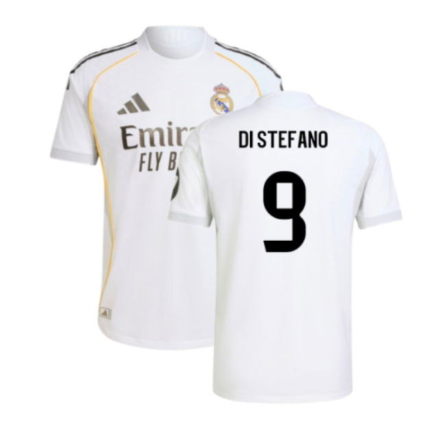 2025-2026 Real Madrid Authentic Home Shirt (Di Stefano 9)