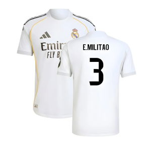2025-2026 Real Madrid Authentic Home Shirt (E.Militao 3)