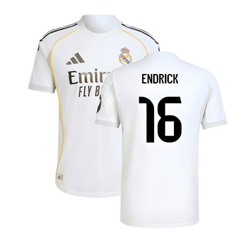 2025-2026 Real Madrid Authentic Home Shirt (Endrick 16)