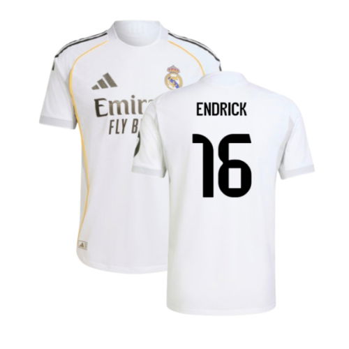 2025-2026 Real Madrid Authentic Home Shirt (Endrick 16)