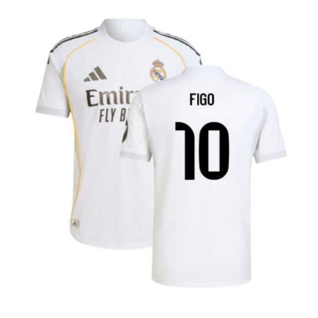 2025-2026 Real Madrid Authentic Home Shirt (Figo 10)