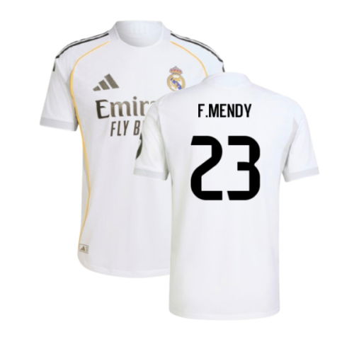 2025-2026 Real Madrid Authentic Home Shirt (F.Mendy 23)