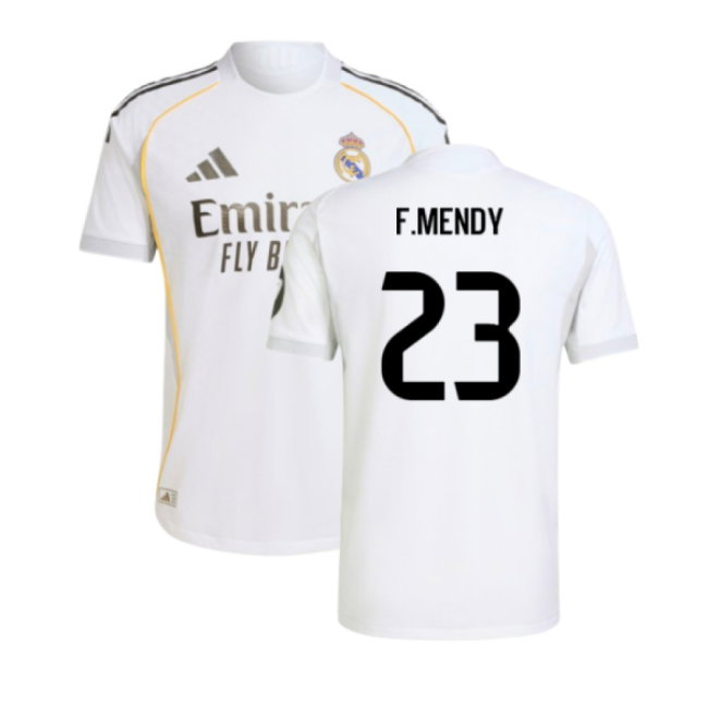 2025-2026 Real Madrid Authentic Home Shirt (F.Mendy 23)
