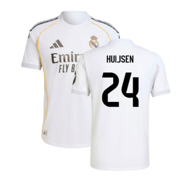 2025-2026 Real Madrid Authentic Home Shirt (Huijsen 24)
