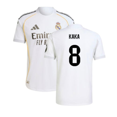2025-2026 Real Madrid Authentic Home Shirt (Kaka 8)
