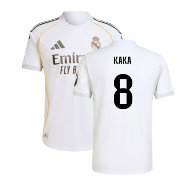 2025-2026 Real Madrid Authentic Home Shirt (Kaka 8)