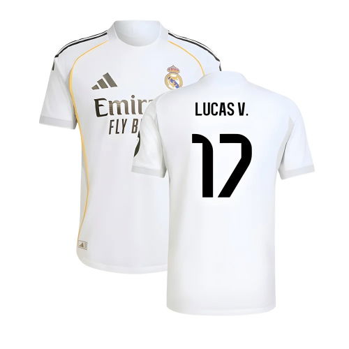 2025-2026 Real Madrid Authentic Home Shirt (Lucas V. 17)