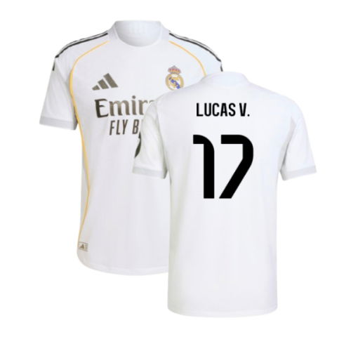 2025-2026 Real Madrid Authentic Home Shirt (Lucas V. 17)