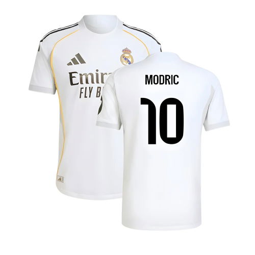 2025-2026 Real Madrid Authentic Home Shirt (Modric 10)