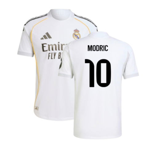 2025-2026 Real Madrid Authentic Home Shirt (Modric 10)