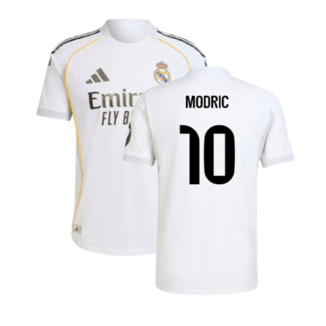 2025-2026 Real Madrid Authentic Home Shirt (Modric 10)