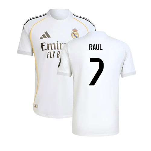 2025-2026 Real Madrid Authentic Home Shirt (Raul 7)